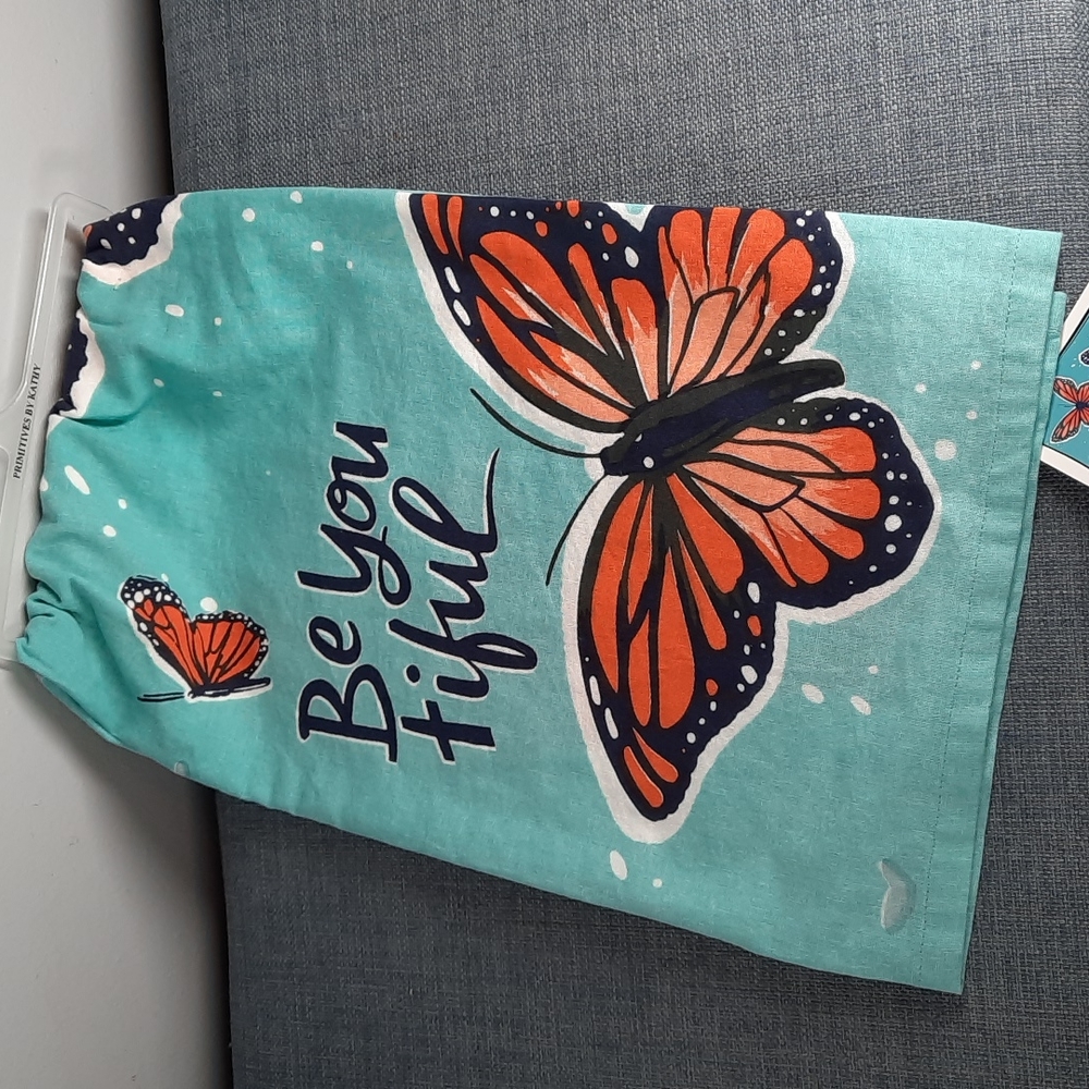 Be You Tiful Kitchen Cotton Hand Dish Towel Beautiful Monarch Butterfly NWT
